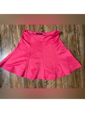 Hype Barbie hot pink pleated circle skater skirt